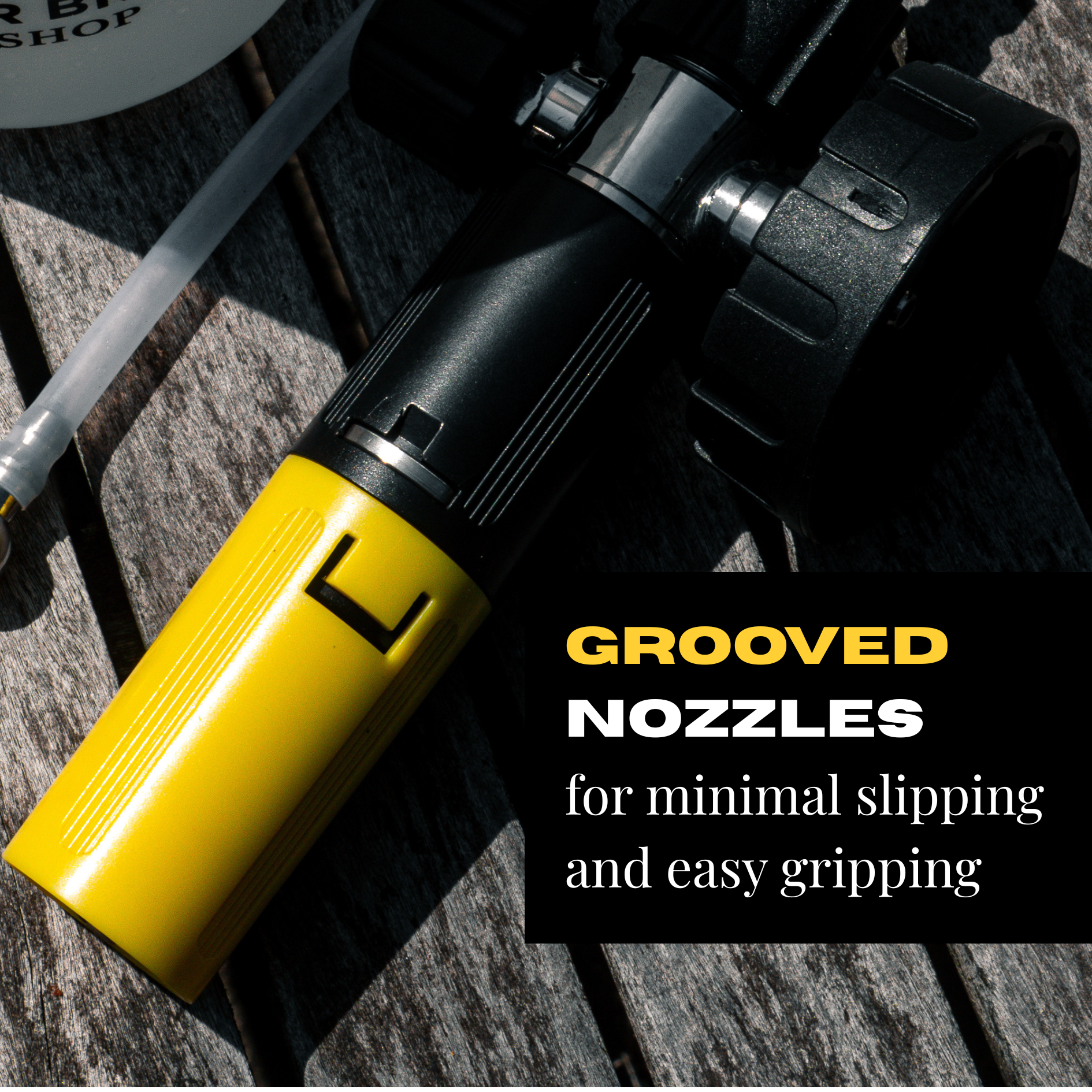 Deer Brook Shop The HORNET Foam Cannon(1L Wide Neck Bottle),  Pressure Washer Soap Gun Attachment with Adjustable Foam Dial, 1/4" Quick Connector, Soap Blaster for Car, Truck, and SUV Washing